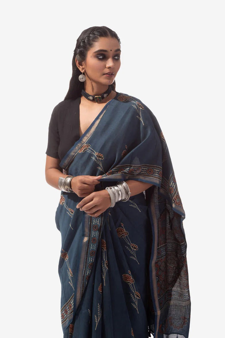 Nabha — Steel Blue Tissue