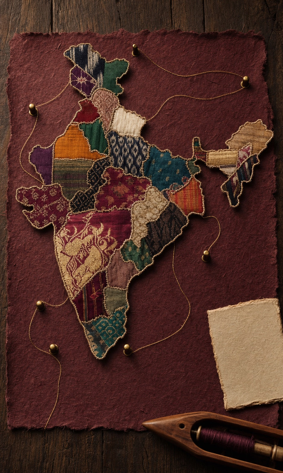 Map of Indian weaving traditions