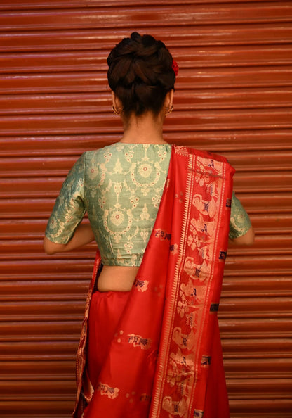 Katha — Red Baluchari