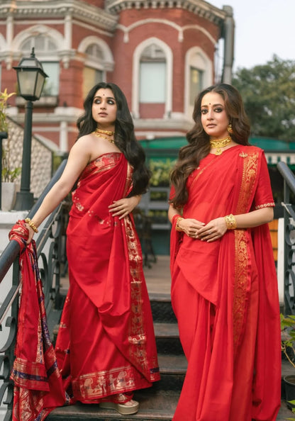 Katha — Red Baluchari