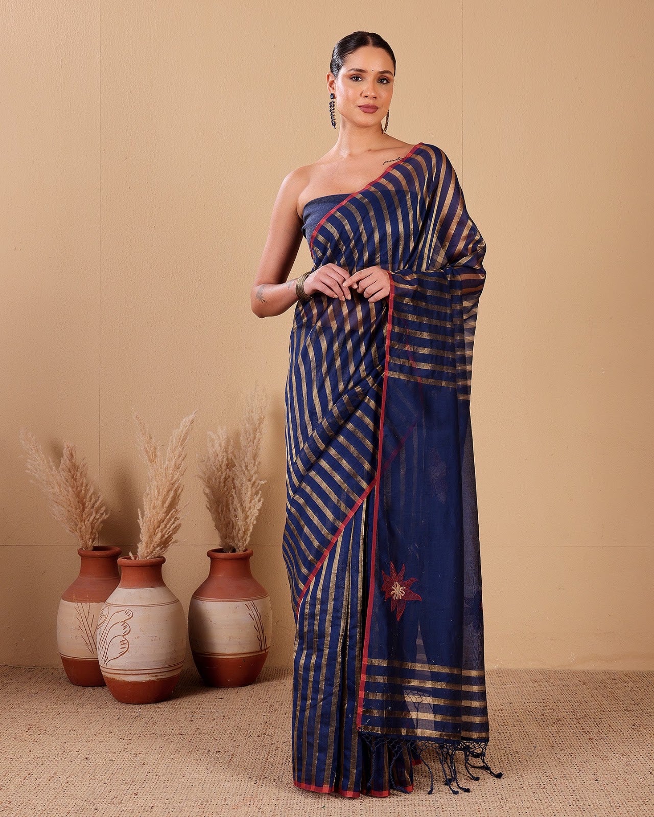 Ratri — Navy Handloom Silk