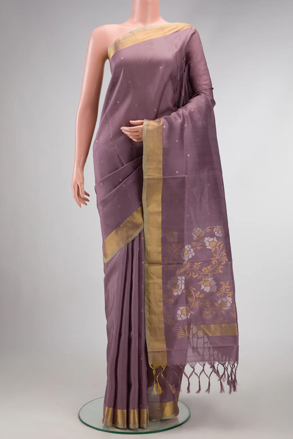 Sandhya — Mauve Mysore Silk