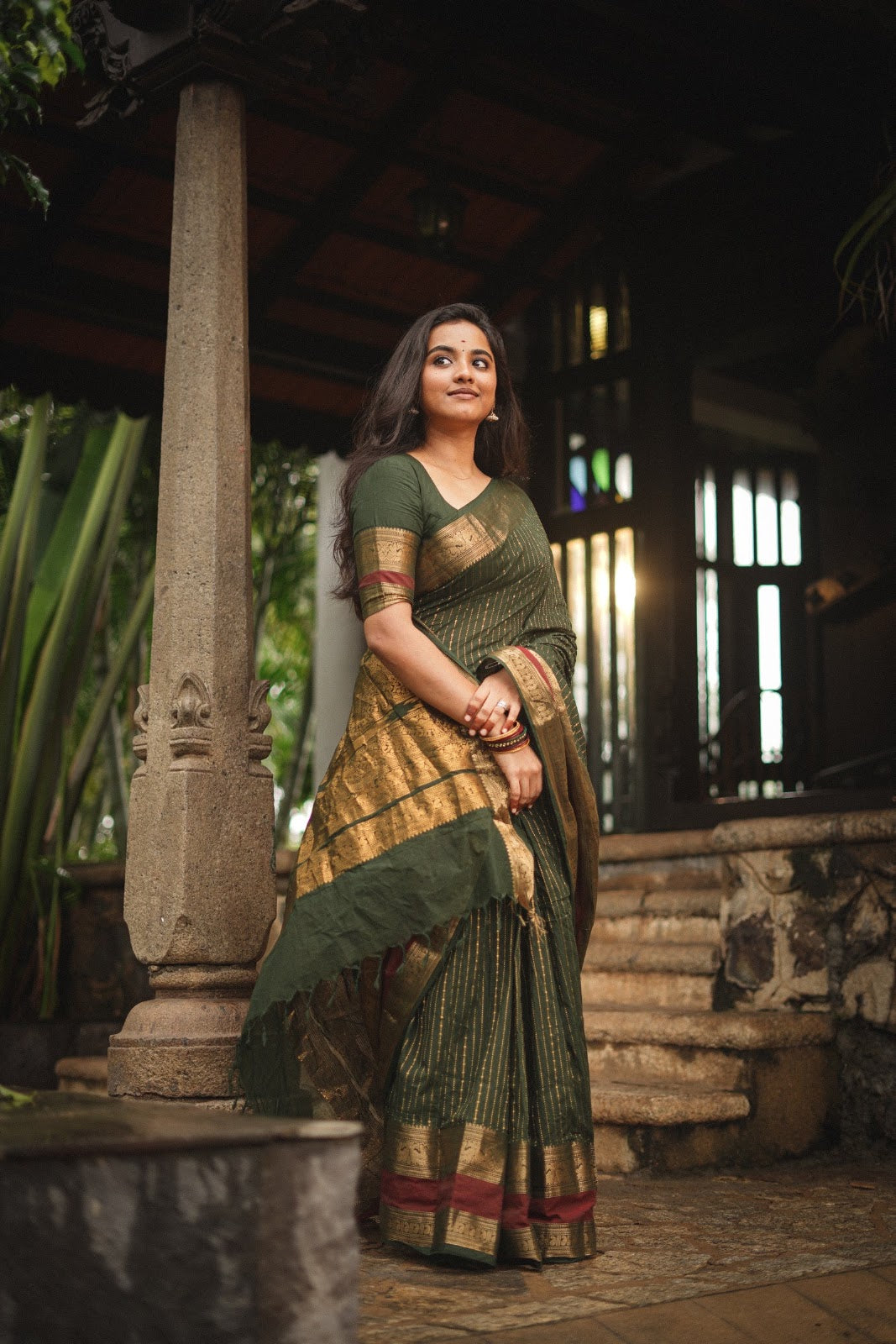 Vanashree — Green Kanjeevaram