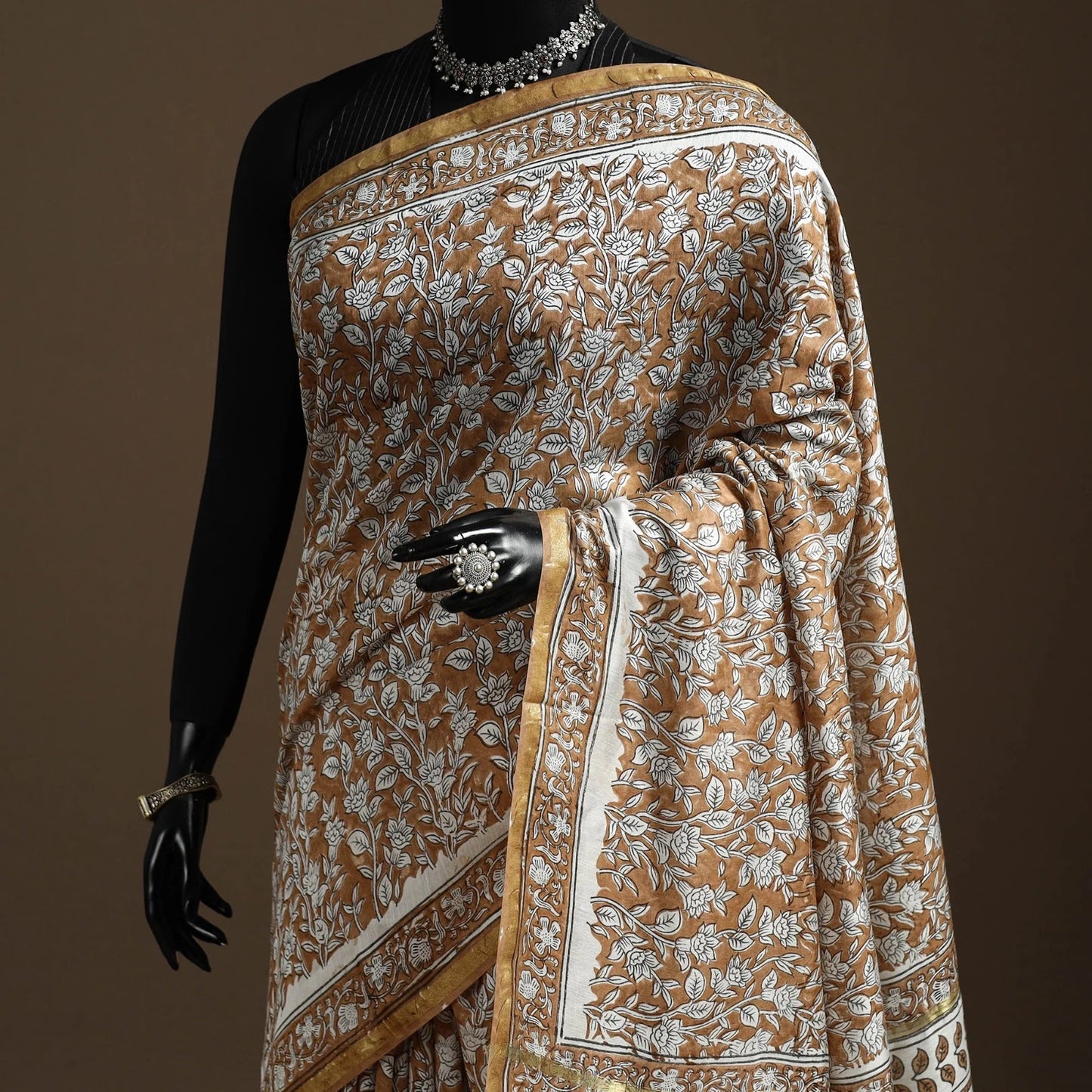 Mrittika — Brown Chanderi