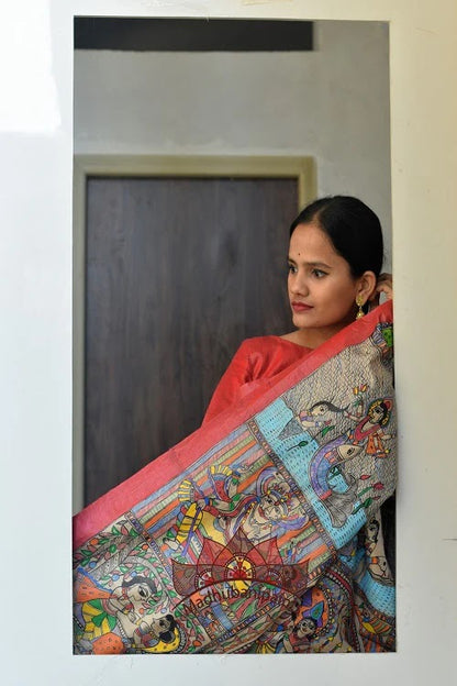 Mithila — Beige Tussar