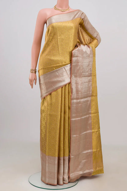 Hiranya Gold Kanjeevaram flat lay