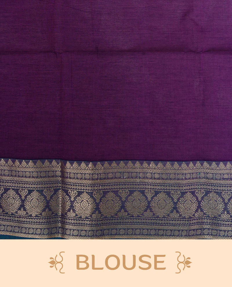 Nabhomani Purple Gadwal flat lay