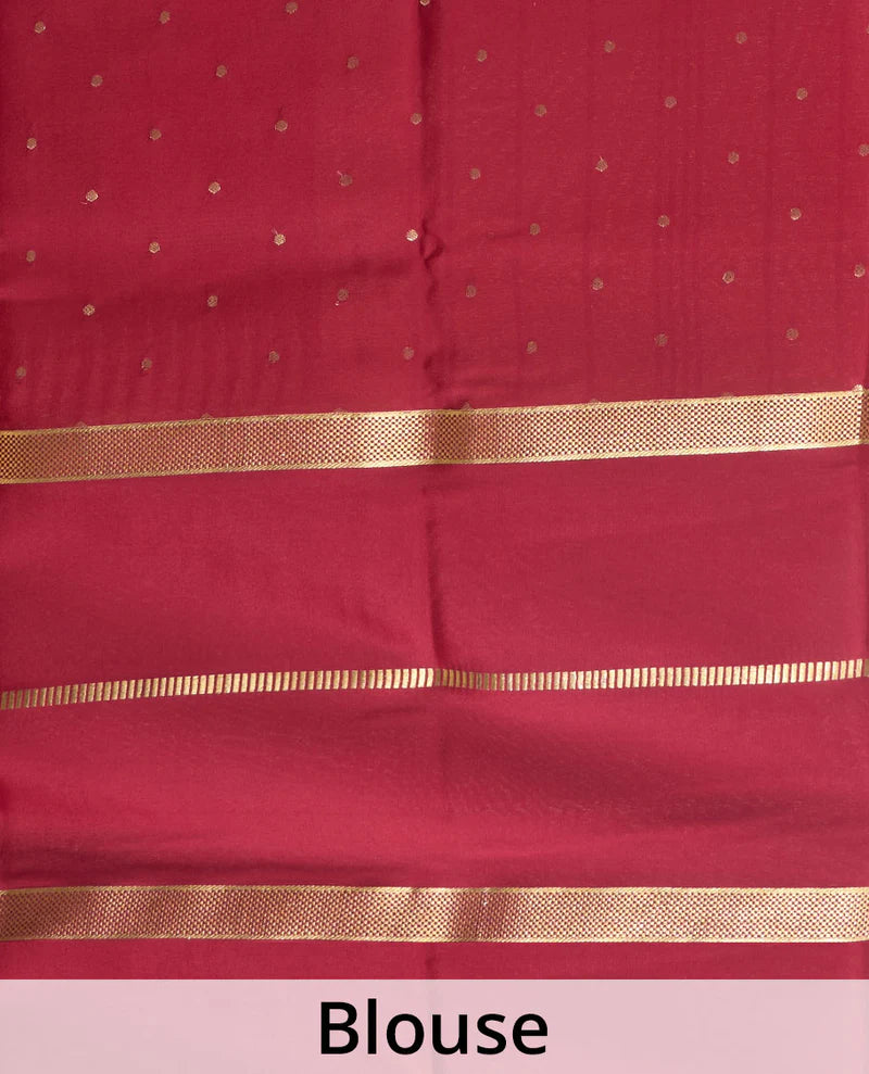 Chandani Purple Mysore Silk flat lay