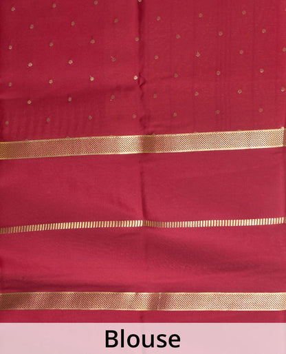 Chandani Purple Mysore Silk flat lay