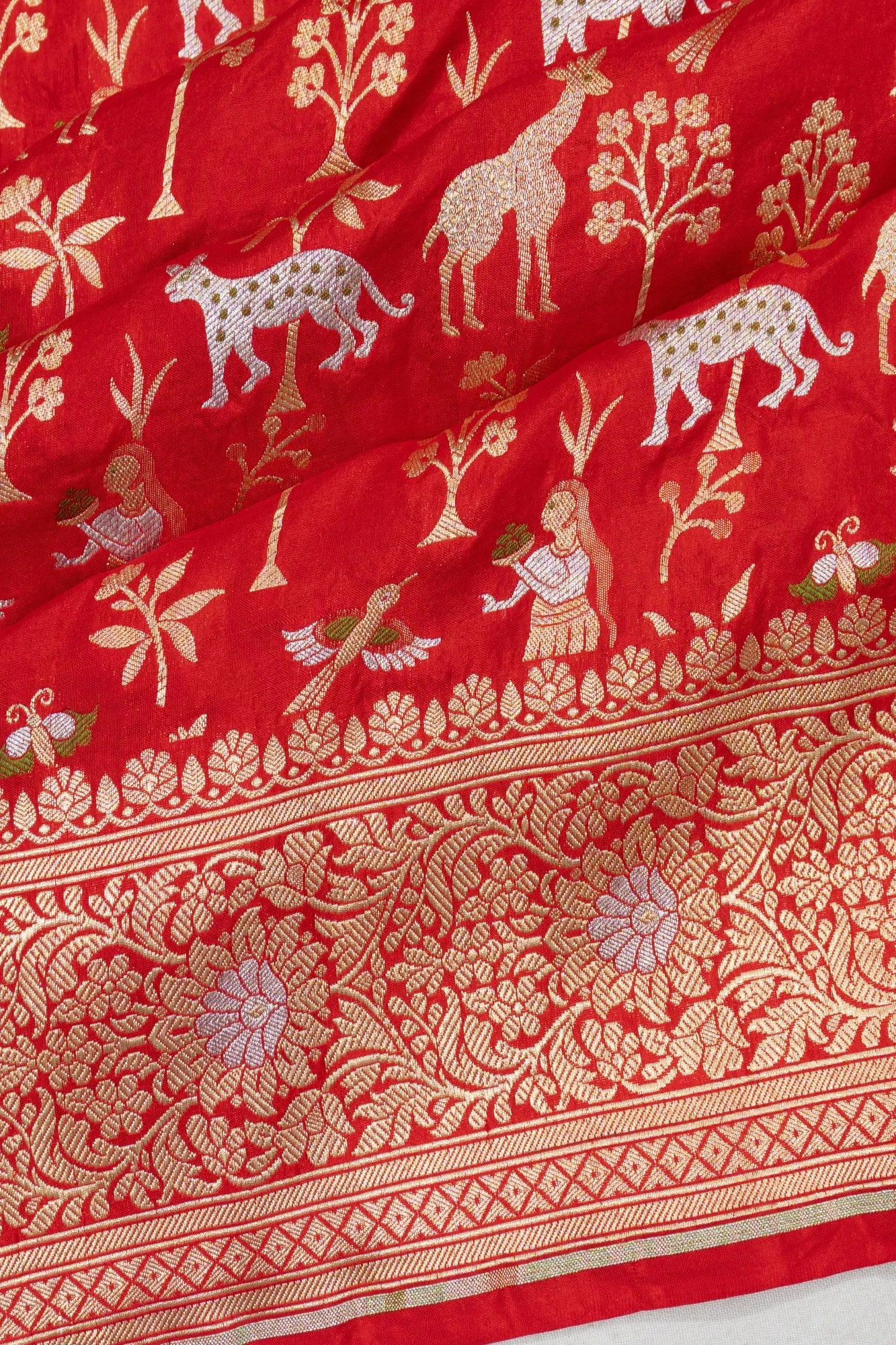 Mrigaya — Red Banarasi