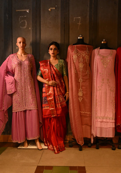 Katha — Red Baluchari