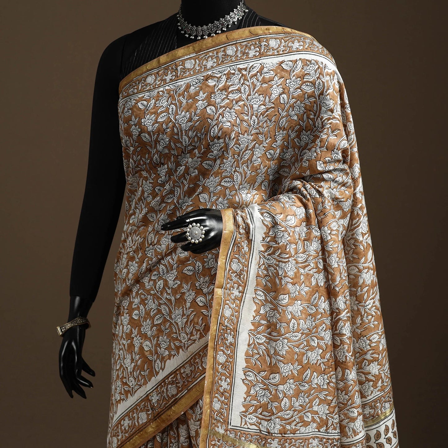 Mrittika — Brown Chanderi