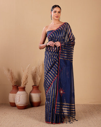 Ratri — Navy Handloom Silk