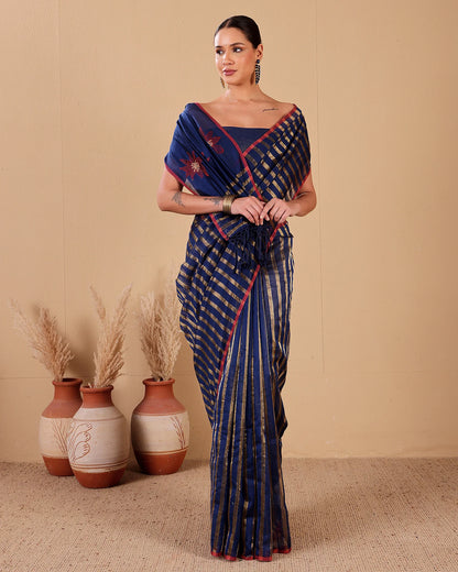 Ratri — Navy Handloom Silk