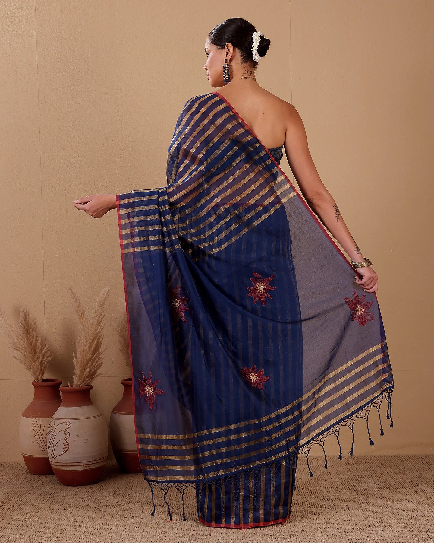 Ratri — Navy Handloom Silk