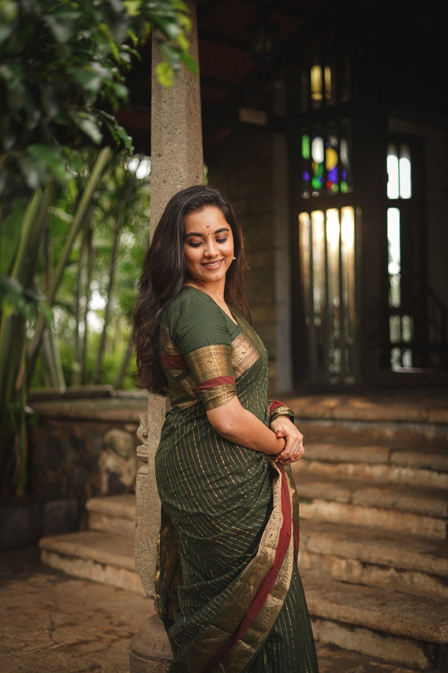 Vanashree — Green Kanjeevaram