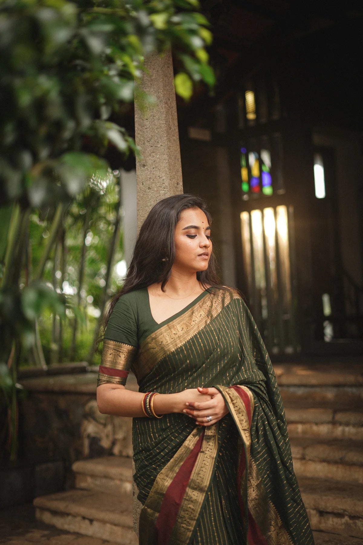 Vanashree — Green Kanjeevaram