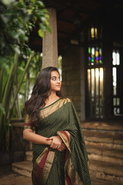 Vanashree — Green Kanjeevaram
