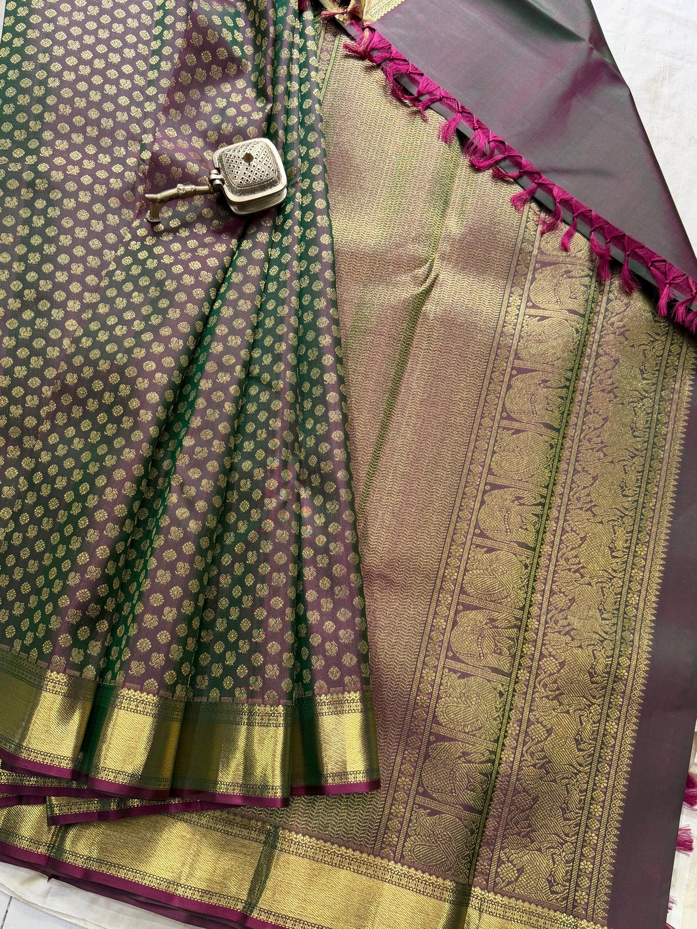 Ratnamala — Green Kanjeevaram