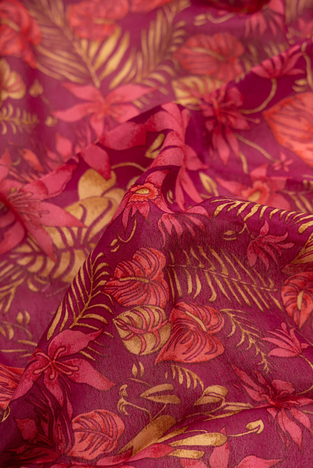 Vasanti — Magenta Printed Silk