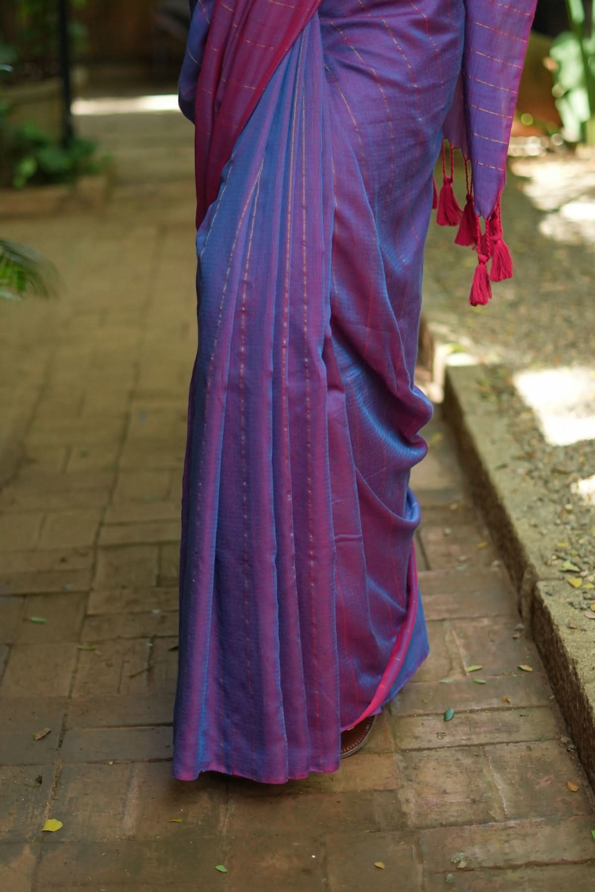 Indraneel — Purple Handloom Silk