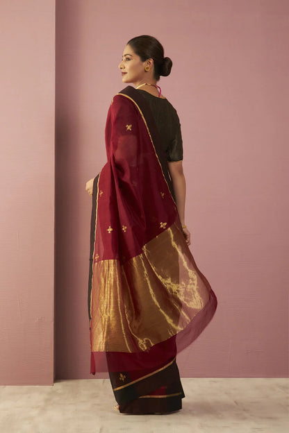 Anuradha — Maroon Handloom Silk