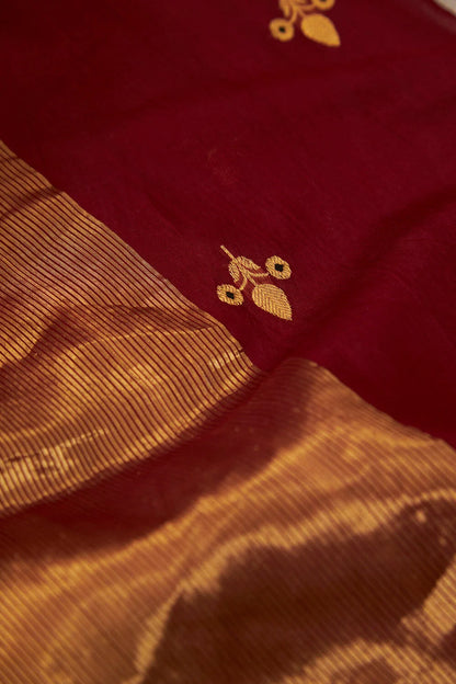 Anuradha — Maroon Handloom Silk