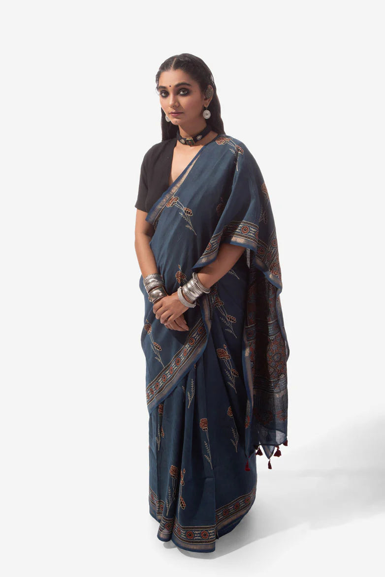 Nabha — Steel Blue Tissue