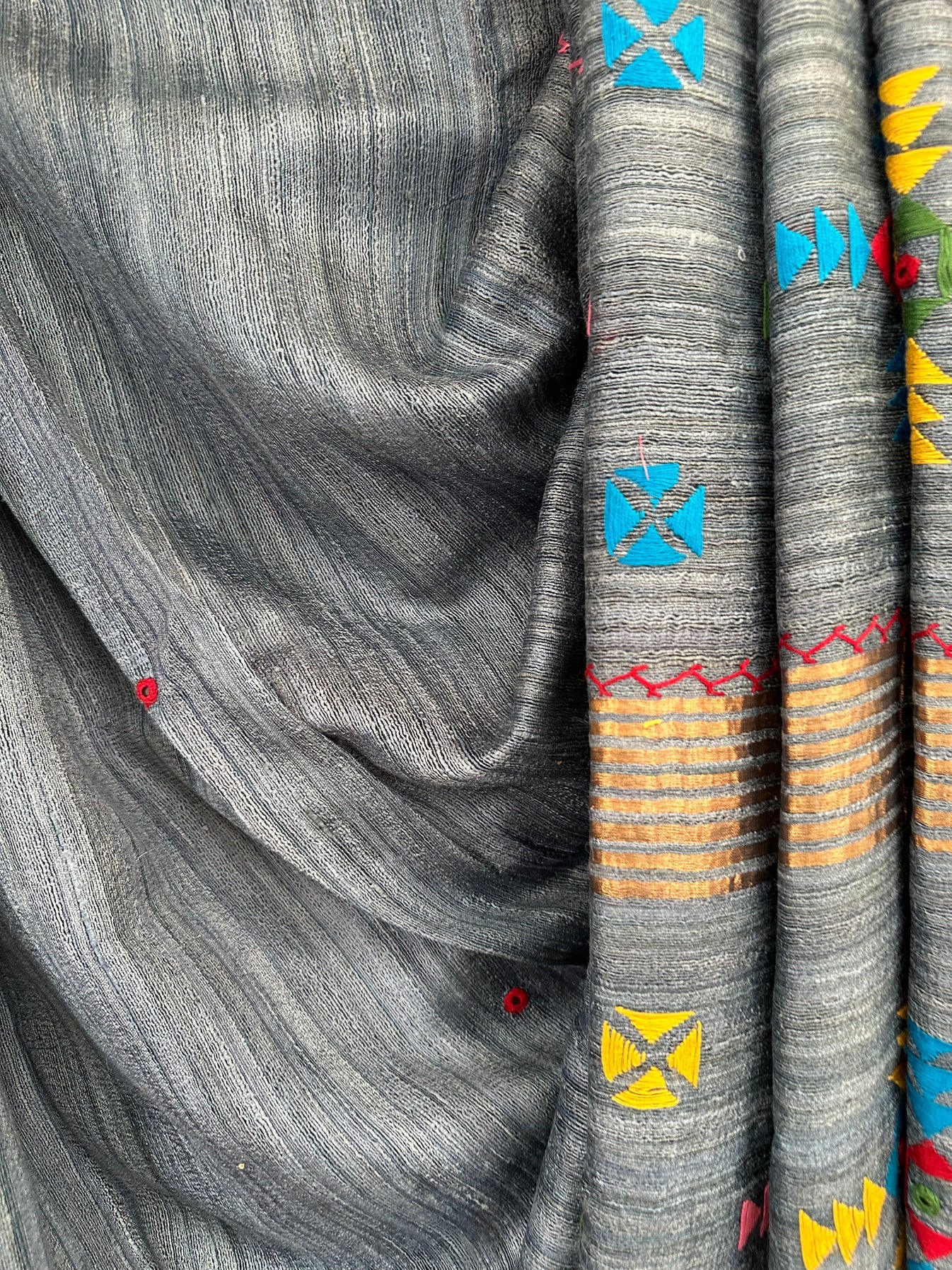 Dhoomil — Grey Tussar