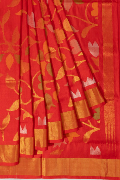 Sindoori Vermilion Banarasi flat lay