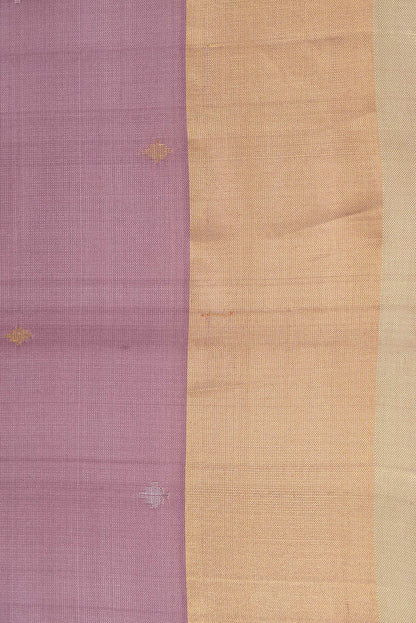 Sandhya Mauve Mysore Silk flat lay