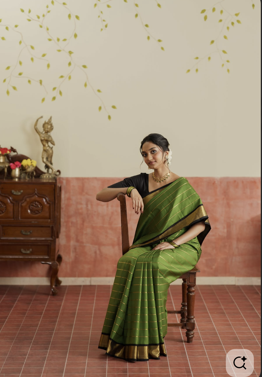 Elegant silk saree for intimate occasions