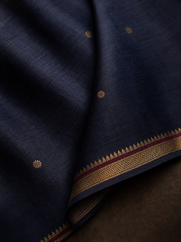 Handloom silk saree woven in India
