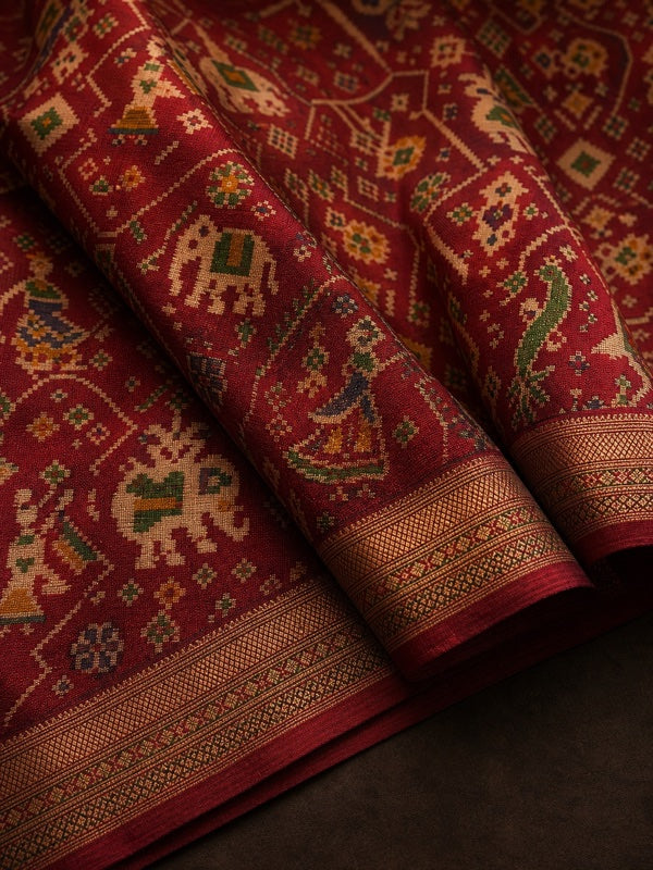 Patola ikat saree from Patan, Gujarat
